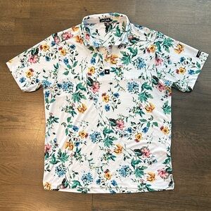 Bad Birdie Floral Polo Shirt